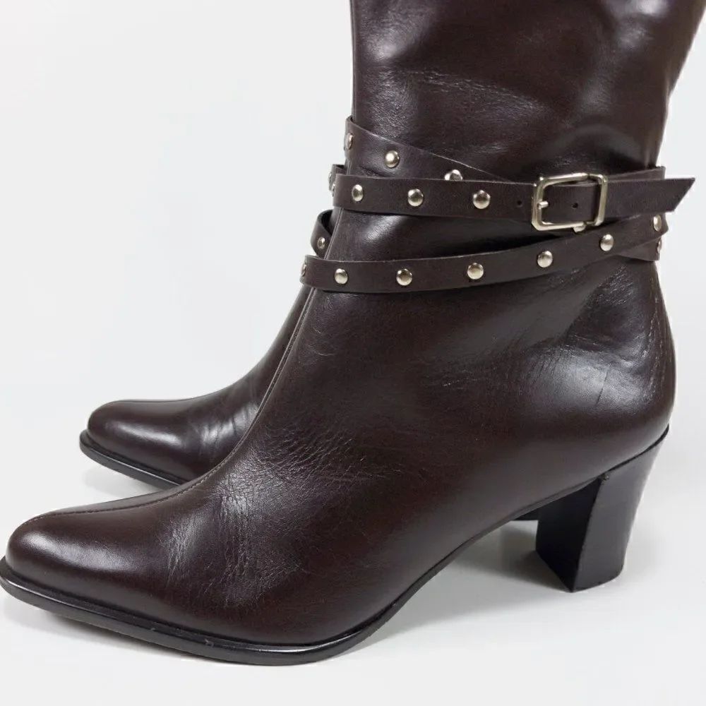 A Marinelli Healed Leather Boots - Size 7.5M - Picture 5 of 14